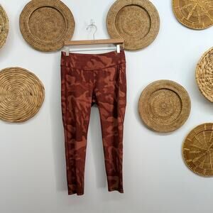 NEW CALIA Red Mid Rise 7/8 Legging Large